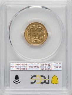 1854 $3 Three Dollar Gold Pieces PCGS AU53