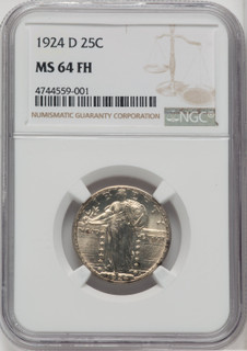 1924-D 25C FH Standing Liberty Quarter NGC MS64