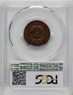 1866 2C RB Proof Two Cent Pieces PCGS PR64