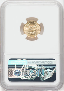 1988 $5 Tenth-Ounce Gold Eagle NGC MS70 Moy Signed