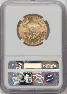 2002 $25 Half-Ounce Gold Eagle NGC MS70