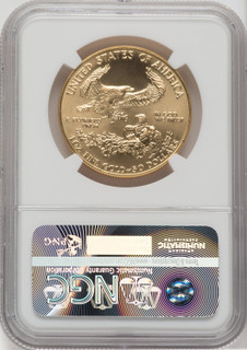 1989 $50 One-Ounce Gold Eagle NGC MS70