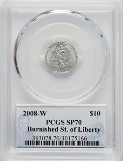 2008-W $10 Tenth-Ounce Platinum Eagle Statue of Liberty PCGS MS70