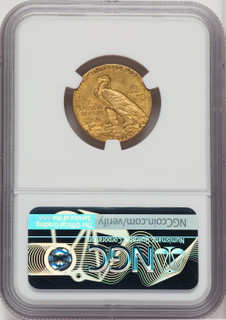 1911-S $5 Indian Half Eagle NGC MS62
