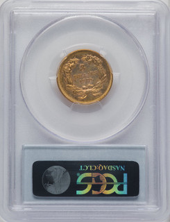1872 $3 Three Dollar Gold Pieces PCGS AU55