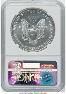 1998 S$1 Silver Eagle NGC MS70