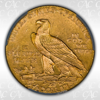 1927 $2.50 Indian Quarter Eagle CACG MS62 1927 $2.50 Indian Quarter Eagle CACG MS62