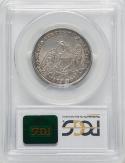 1838 50C Reeded Edge Half Dollar PCGS AU58