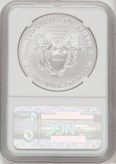 2011-W S$1 Burnished Silver Eagle NGC MS70