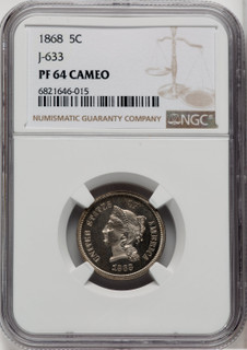 1868 5C J-633 Patterns NGC MS64