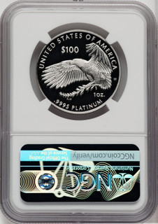 2023-W $100 One-Ounce Platinum Eagle First Day of Issue NGC PF70