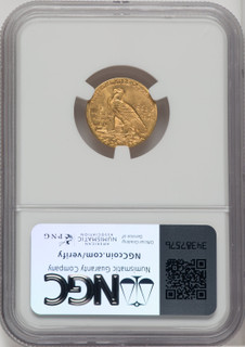 1910 $2.50 Indian Quarter Eagle NGC MS66