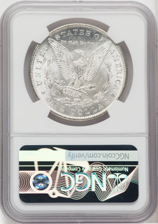 1891-CC $1 VAM-3 Spitting Eagle Morgan Dollar NGC MS63+