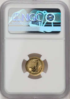 2023 G.B. G10 BRITANNIA-QE II OBVERSE 39TH TO LAST COIN STRUCK Royal Succession NGC MS69