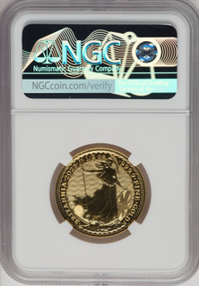 2023 G.B. G50 BRITANNIA QE II OBVERSE 146TH TO LAST COIN STRUCK Royal Succession NGC MS70