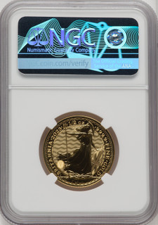 2023 G.B. G50 BRITANNIA QE II OBVERSE 248TH TO LAST COIN STRUCK Royal Succession NGC MS70