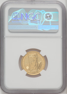 2023 G.B. G25 BRITANNIA-QE II OBVERSE 27TH TO LAST COIN STRUCK Royal Succession NGC MS67