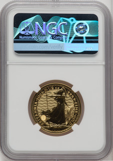 2023 G.B. G50 BRITANNIA QE II OBVERSE 381ST TO LAST COIN STRUCK
 Royal Succession NGC MS70