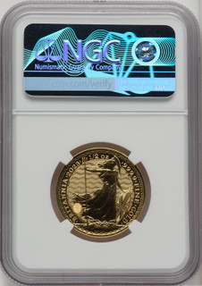 2023 G.B. G50 BRITANNIA QE II OBVERSE 489TH TO LAST COIN STRUCK
 Royal Succession NGC MS70