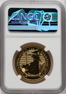 2023 G.B. G100 BRITANNIA-KC III OBVERSE 398TH COIN STRUCK. Royal Succession NGC MS70