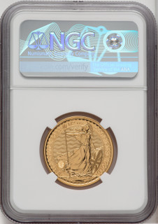 2023 G.B. G50 BRITANNIA-KC III OBVERSE 27TH TO LAST COIN STRUCK. Royal Succession NGC MS69