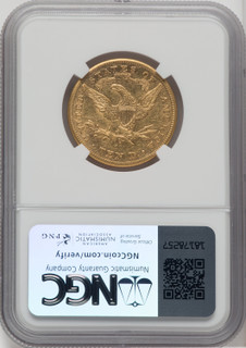 1875-CC $10 Liberty Eagle NGC AU53