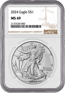 2024 American Silver Eagle NGC MS69