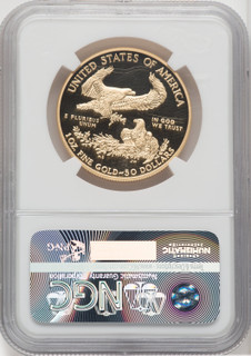 2016-W $50 One-Ounce Gold Eagle 30th Anniversary FDI NGC PF70