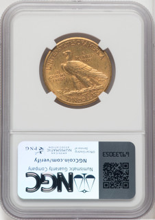 1911-D $10 Indian Eagle NGC AU58