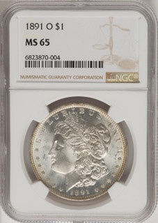 1891-O $1 Morgan Dollar NGC MS65
