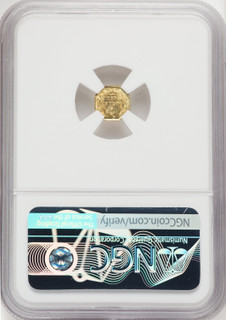 1873 Liberty Head Octagonal 25 Cents BG-728 R.3 California Fractional Gold NGC MS68