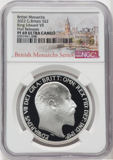 Elizabeth II silver Proof  King Edward VII  2 Pounds (1 oz) 2022 PR69 Ultra Cameo NGC World Coins NGC MS69