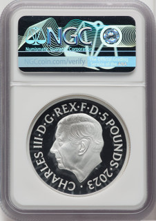 Charles III silver Proof “King Charles I” 5 Pounds (2 oz) 2023 PR69 Ultra Cameo NGC World Coins NGC MS69