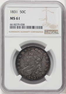 1831 50C Bust Half Dollar NGC MS61