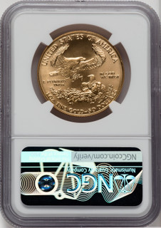 1988 $50 One-Ounce Gold Eagle Kenneth Bressett NGC MS70