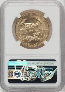 2014-W $50 One-Ounce Gold Eagle Mike Castle Signature NGC MS70