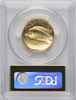 2009 $20 One-Ounce Gold Ultra High Relief Twenty Dollar Gold Foil PCGS MS70