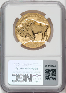2013-W $50 One-Ounce Gold Buffalo Reverse Proof 100th Anniversary Brown Label NGC PF70