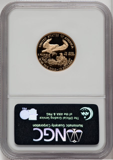 2004-W $10 Quarter-Ounce Gold Eagle Brown Label NGC PF70