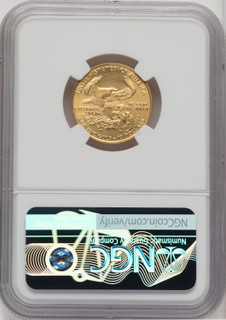 1987 $10 Quarter-Ounce Gold Eagle Brown Label NGC MS70