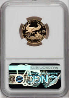 2005-W $10 Quarter-Ounce Gold Eagle Brown Label NGC PF70