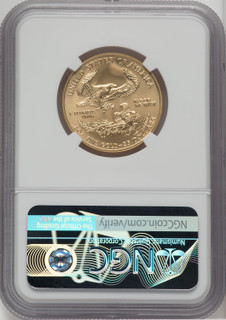 2006-W $25 Half-Ounce Gold Eagle Burnished Brown Label NGC MS70