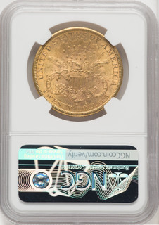 1882-S $20 Liberty Double Eagle NGC MS60
