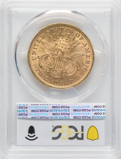 1872-S $20 Liberty Double Eagle PCGS MS60