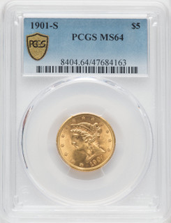 1901-S $5 Liberty Half Eagle PCGS MS64