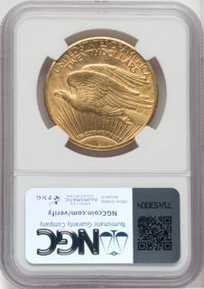 1908-S $20 Saint-Gaudens Double Eagle NGC AU55