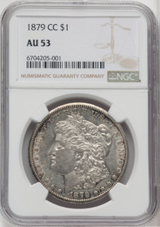 1879-CC $1 Morgan Dollar NGC AU53 1879-CC $1 Morgan Dollar NGC AU53