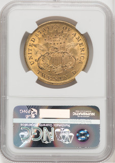 1873 $20 OPEN 3 CAC Liberty Double Eagle NGC MS62+