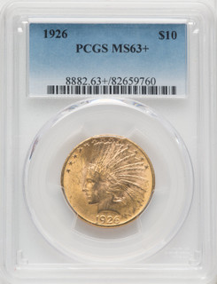 1926 $10 Indian Eagle PCGS MS63+