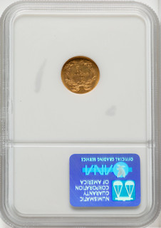 1864 G$1 Gold Dollar NGC MS61